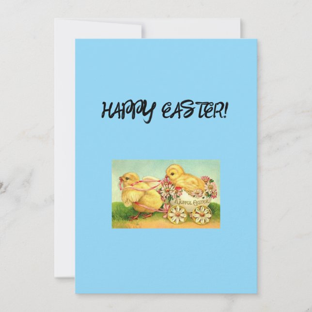 Cartão De Festividades Placa de saudação de felz pascoa (Frente)