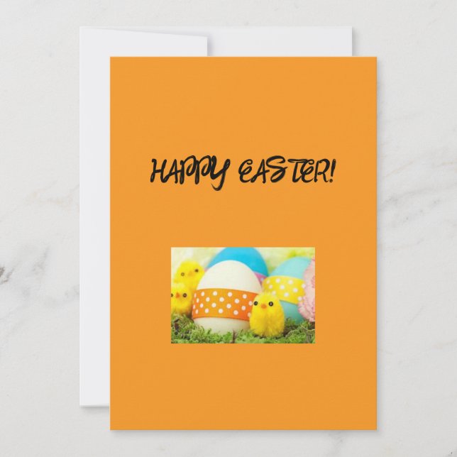 Cartão De Festividades Placa de saudação de felz pascoa (Frente)