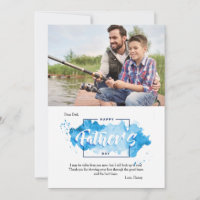 Placa de Saudação de Fotografia Splash do dia de o