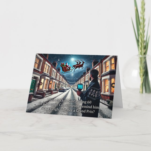 Cartão De Festividades Placa de saudação de Natal 2024 para Papais noeis  (Frente)