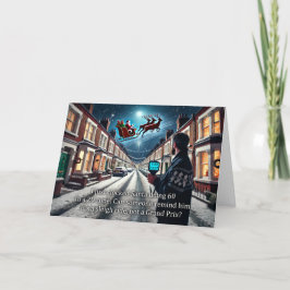 Cartão De Festividades Placa de saudação de Natal 2024 para Papais noeis 