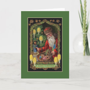 Cartão De Festividades Placa de Saudação de Papais noeis Orient Express