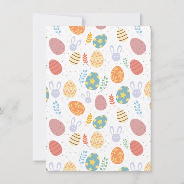 Cartão De Festividades Placa de saudação de páscoa (Frente)