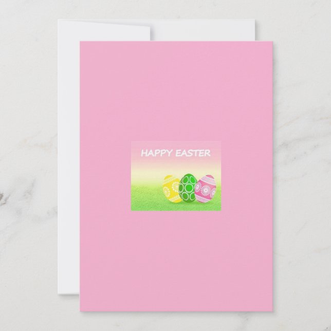 Cartão De Festividades Placa de saudação de páscoa (Frente)
