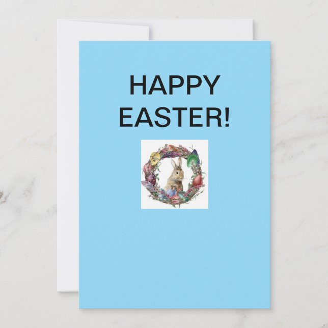Cartão De Festividades Placa de saudação de páscoa (Frente)