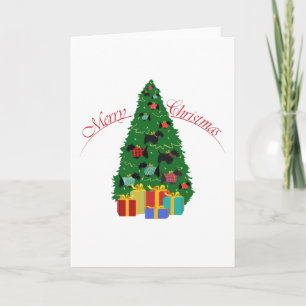 Cartão De Festividades Placa de saudação Terrier escocesa