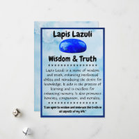 Placa de Significado Cristal - Lapis Lazuli