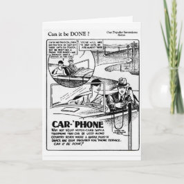 Cartão De Festividades Placa de tecnologia Vintage 1930