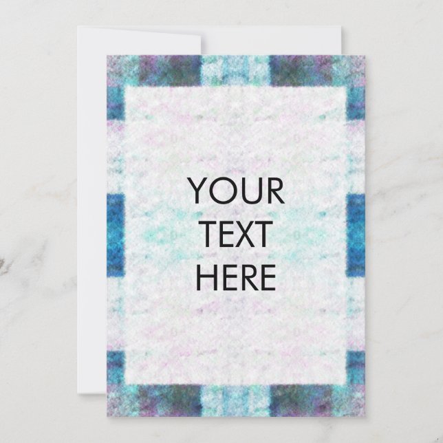 Cartão De Festividades Placa de Vazio de Coluna de Aquarela Personalizáve (Frente)