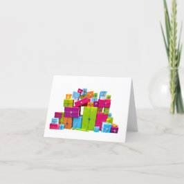 Cartão De Festividades Placa de Vazio presente