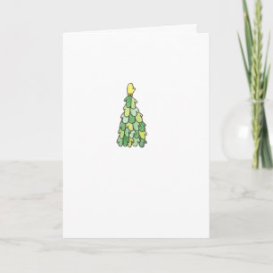 Cartão De Festividades Placa Dentro de Vazio Mittens Simples