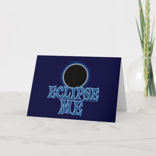 Cartão De Festividades Placa Eclipse Me (Frente)