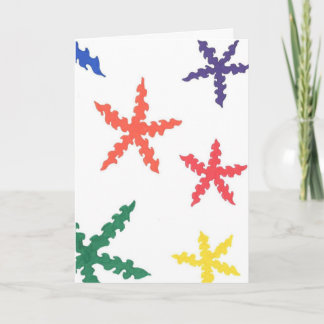 Cartão De Festividades Placa flocos arco-íris