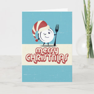 Cartão De Festividades Placa janta restaurante chef de Natal catering