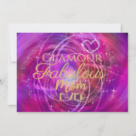 Cartão De Festividades Placa magenta da mãe fabulosa