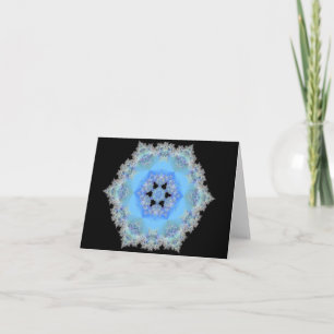 Cartão De Festividades Placa Midnight Snowflake