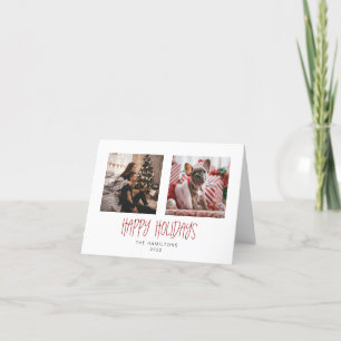 Cartão De Festividades Placa minimalista de feriados felizes de 4 x 5,6 p