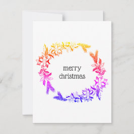 Cartão De Festividades placa multicor wreath