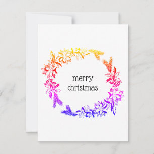 Cartão De Festividades placa multicor wreath