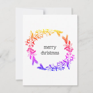 Cartão De Festividades placa multicor wreath