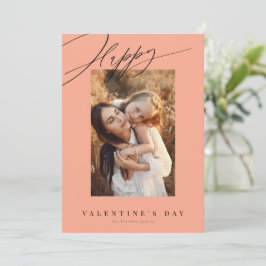 Cartão De Festividades Placa Namorados de pêssego do feliz dia de os namo