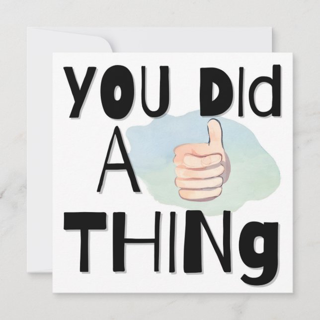 Cartão De Festividades Placa parabéns (Frente)