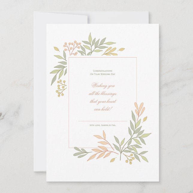 Cartão De Festividades Placa parabéns (Frente)