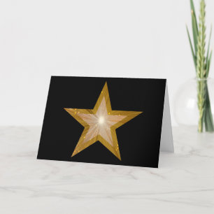 Cartão De Festividades Placa 'Parabéns!' de sinal Dourado Star 2 preta