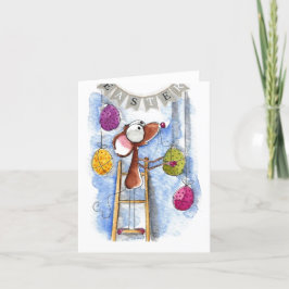 Cartão De Festividades Placa Páscoa - Faixa do Felz pascoa