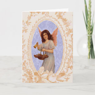 Cartão De Festividades Placa Páscoa primavera Angel