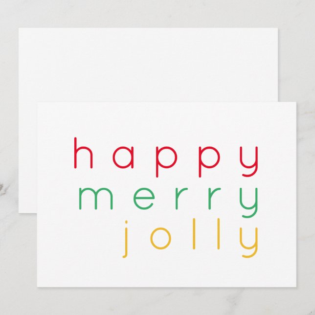 Cartão De Festividades Placa plana de FELIZ FELIZ 5 x 7 (Frente/Verso)