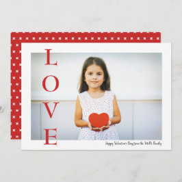 Cartão De Festividades Placa plana de fotografia do Dia de os namorados d