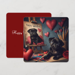 Cartão De Festividades Placa plana do dia de os namorados