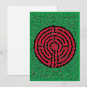 Cartão De Festividades Placa plana LABYRINTH IX 4.5x6.25