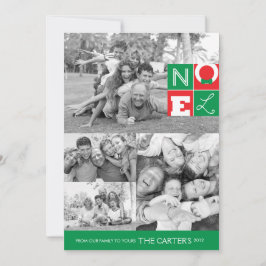 Cartão De Festividades Placa Plana NoEL Holiday 5x7