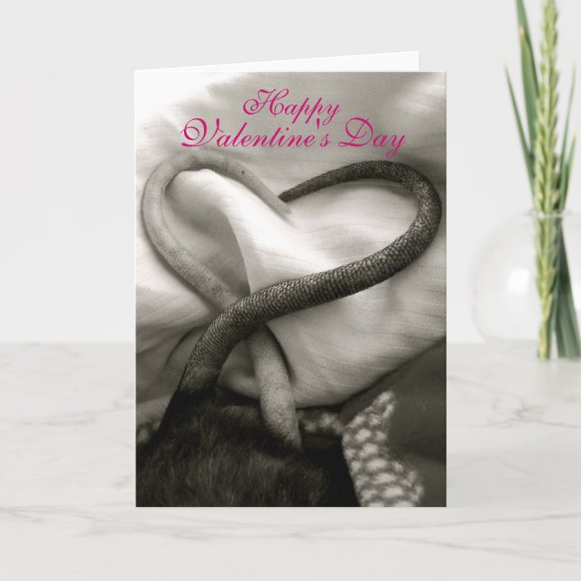 Cartão De Festividades Placa Rat do dia de os namorados (Frente)