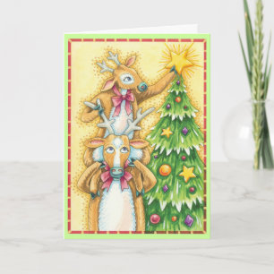 Cartão De Festividades Placa retrorreflectora da Árvore de Natal Decorad