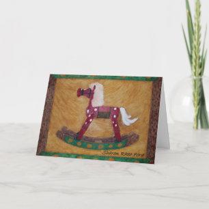 Cartão De Festividades Placa Rocking Horse por SRF