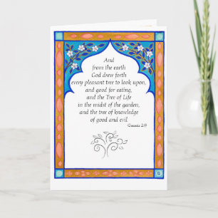 Cartão De Festividades Placa salva-vidas para Tu b'Shvat