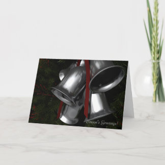 Cartão De Festividades Placa "Silver Bells"