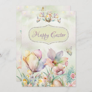 Cartão De Festividades Placa sofisticada do felz pascoa