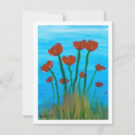Cartão De Festividades Placa "Tall Tulips"
