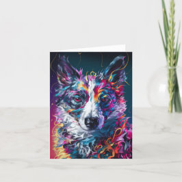 Cartão De Festividades Placa Vazio abstrato Collie