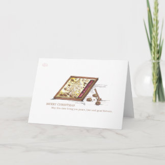 Cartão De Festividades Placa Zen Xmas