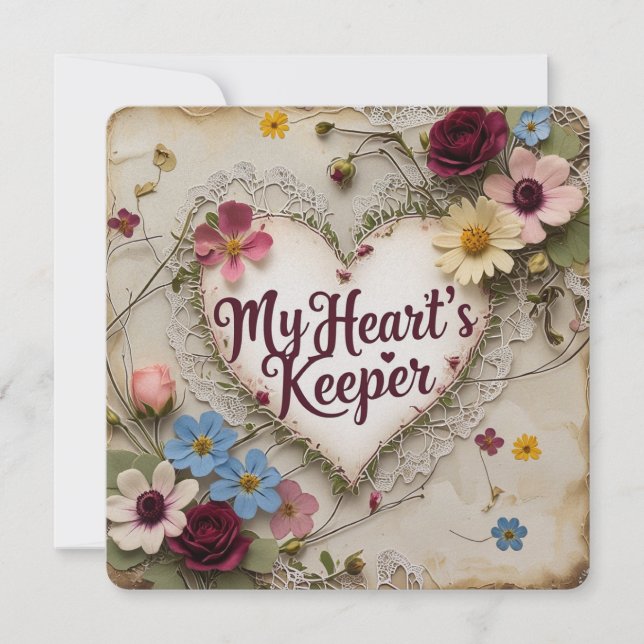 Cartão De Festividades Placas de dia de os namorados (Frente)