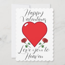 Cartão De Festividades Placas de dia de os namorados Nota personalizável