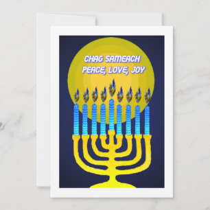 CARTÃO DE FESTIVIDADES PLACAS DE GREETING CHAG SAMEACH