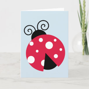 CARTÃO DE FESTIVIDADES PLACAS DE GREETING LADYBUG, TODOS OS VAZIOS DE OCA