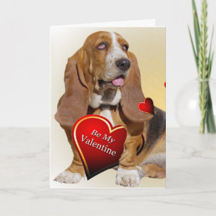 Cartão De Festividades Placas de Namorados Hound Basset