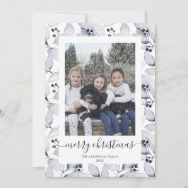 Cartão De Festividades Placas de Natal Feliz para os Botânicos do inverno